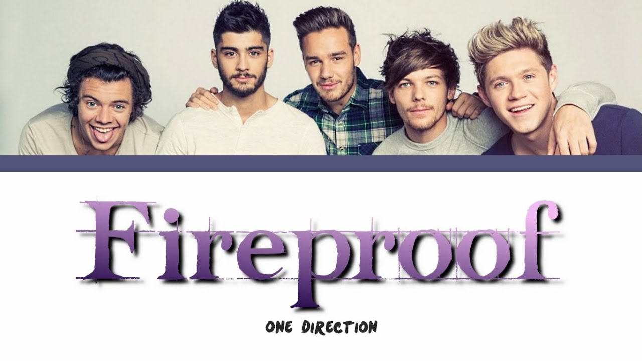 ONE DIRECTION - FIREPROOF lyrics (Color Coded)