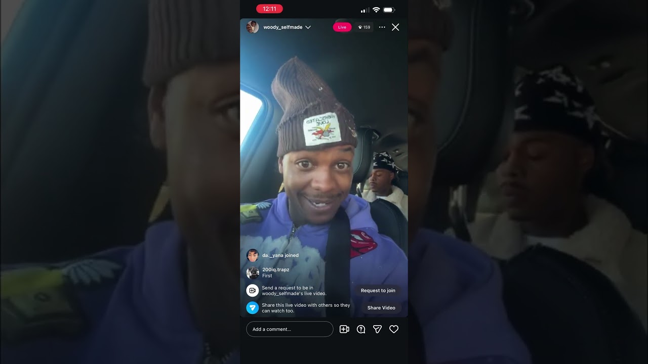 Lil woody IG live 