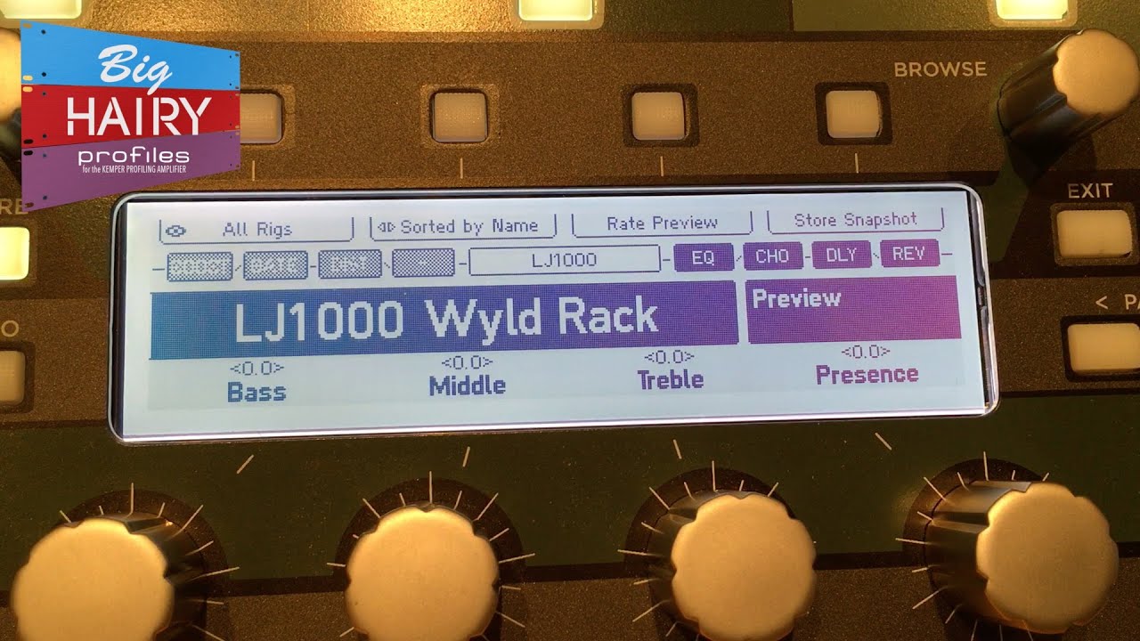 Big Hairy Profiles - LJ1000 Profile Pack (For Kemper Profiling Amp)