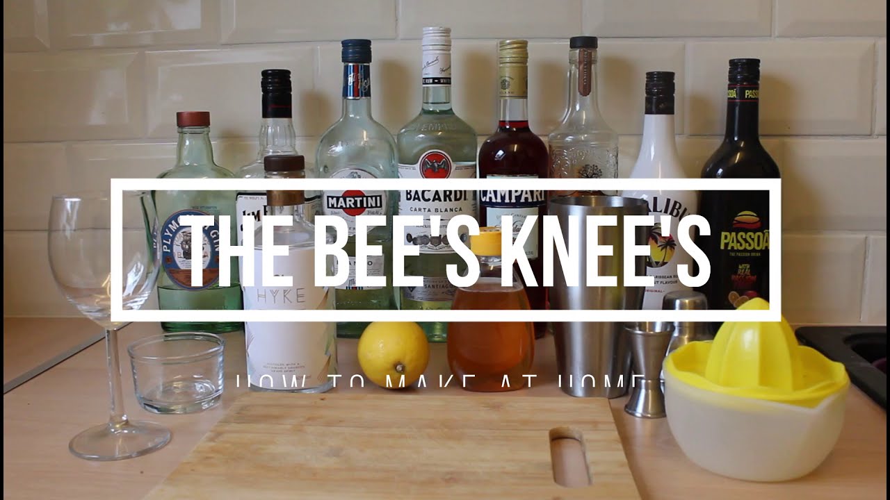 THE BEE'S KNEES - CLASSIC COCKTAIL - EASY - HOW TO MAKE AT HOME