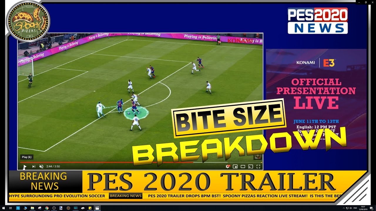 PES 2020 E3 Trailer Reaction & Breakdown - [BITESIZE] HD