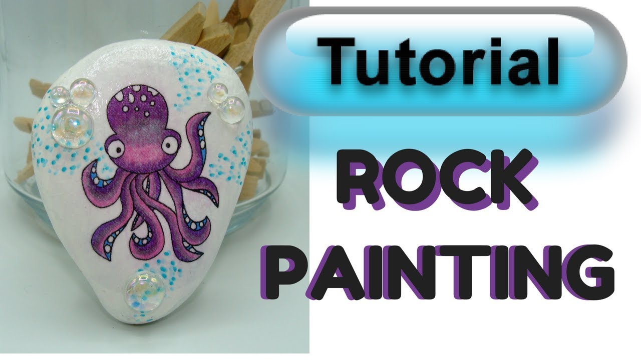 Rock Painting Tissue Paper Technique How to put ANY image on a rock!