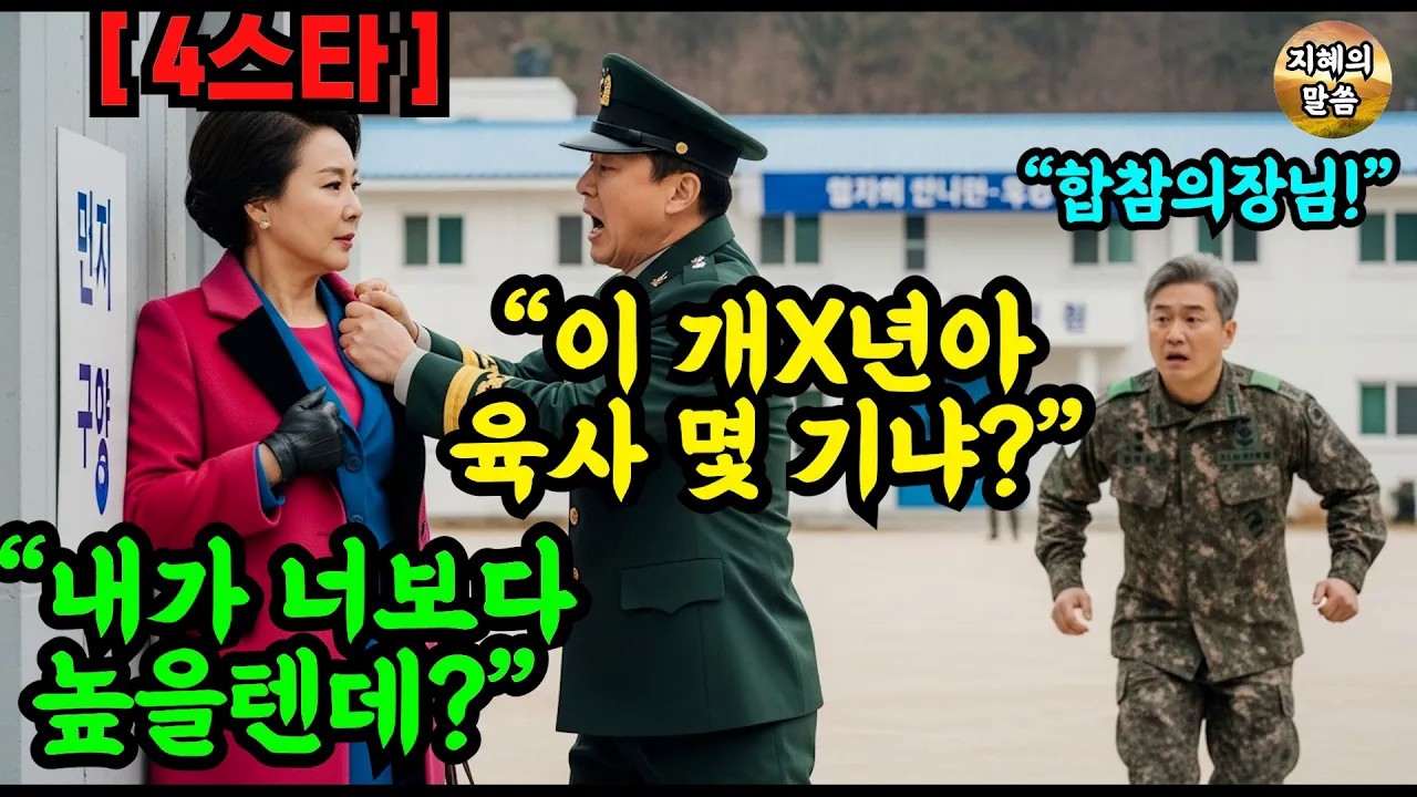 아줌마 년! 육사 몇 기야 여군 최초 4스타 합참의장을 몰라보고 개무시한 육사 출신 대대장 중령의 충격적인 최후 #오디오북 #사연 #감동