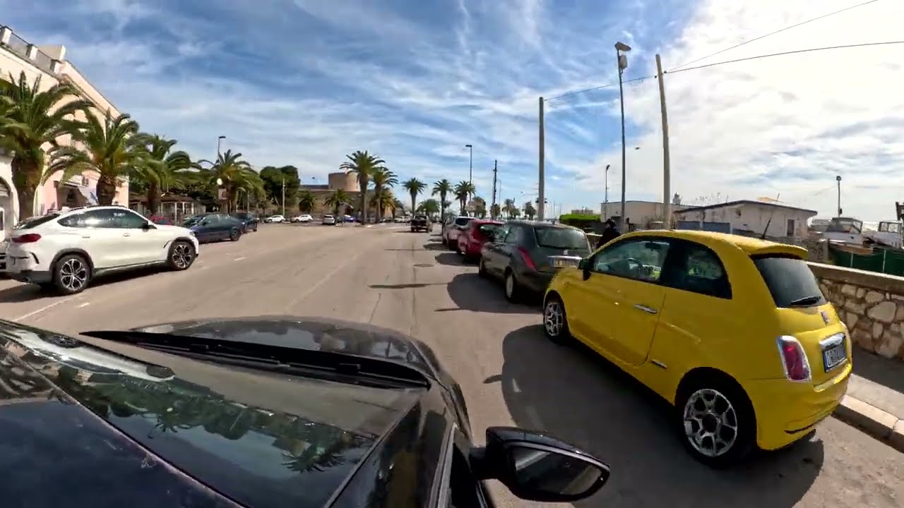 A drive through Siponto and along the Adriatic Coast of Manfredonia, Italy