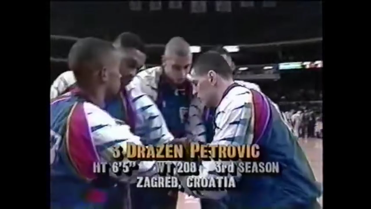 New Jersey Nets @ Chicago Bulls - Dec. 12, 1992 - M-Jeff, Drazen Petrovic, Rumeal Robinson
