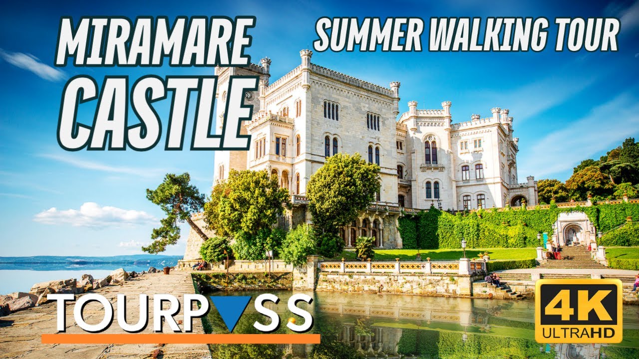 Italy's Most Beautiful Seaside Castle 🇮🇹 Castello di Miramare Walk 4K