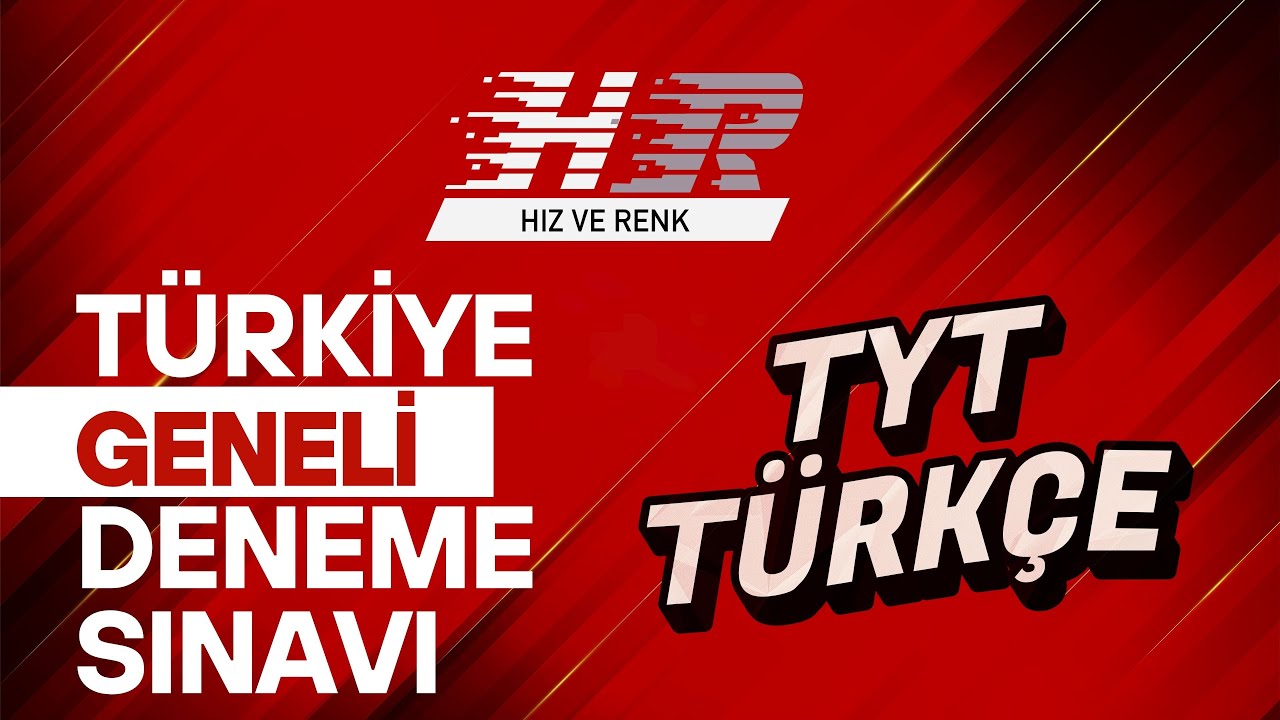 HIZ VE RENK TÜRKİYE GENELİ TÜRKÇE SORULARI VİDEO ÇÖZÜMLERİ 