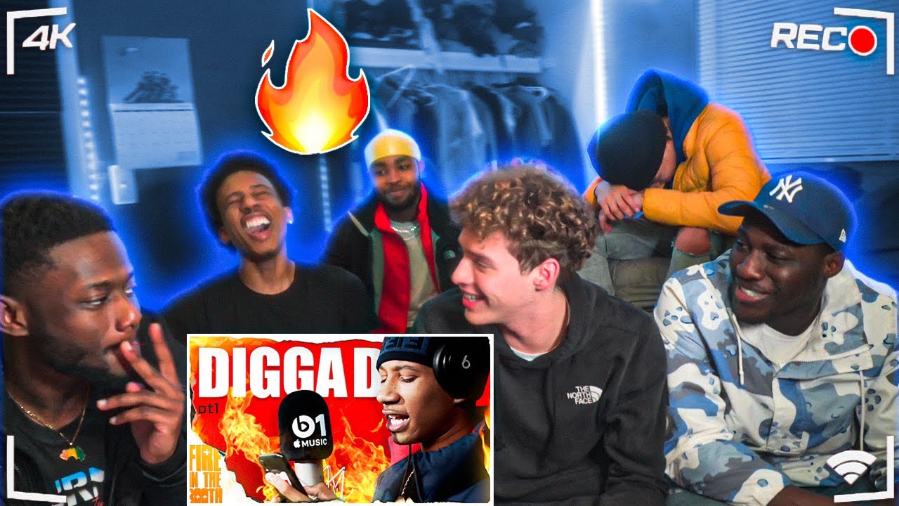 AMERICANS REACT TO DIGGA D - FIRE IN THE BOOTH!