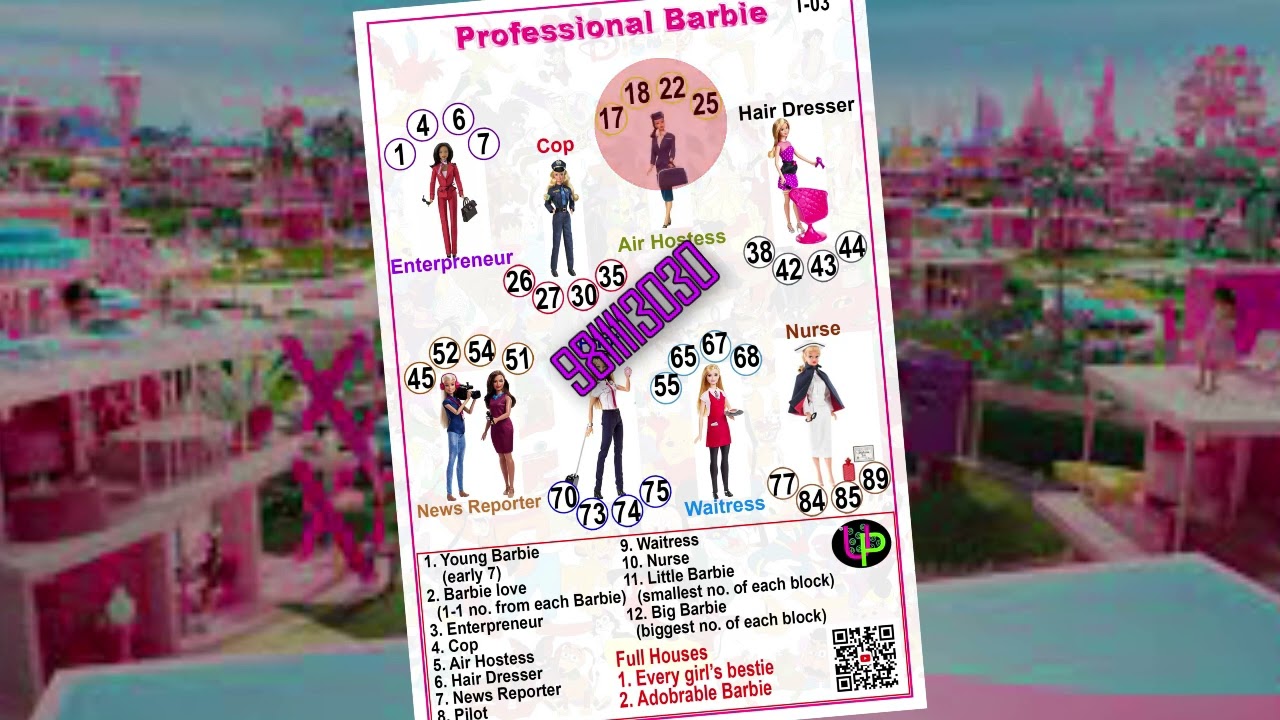 #barbie #doll  #tambola #kitty #games #fun #housie #tickets #interesting #theme #mast #new