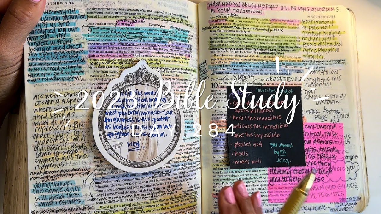 Study the Bible in One Year: Day 284 Matthew 9, Luke 7 | Bible study for beginners