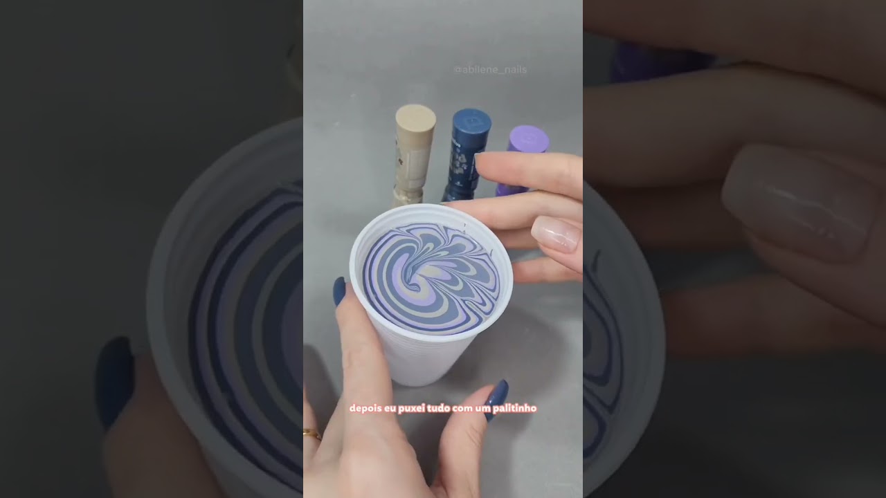 Tutorial de Unhas Marmorizadas na &Aacute;gua Gelada: Dicas e Truques com Esmaltes Dailus #unhamarmorizada