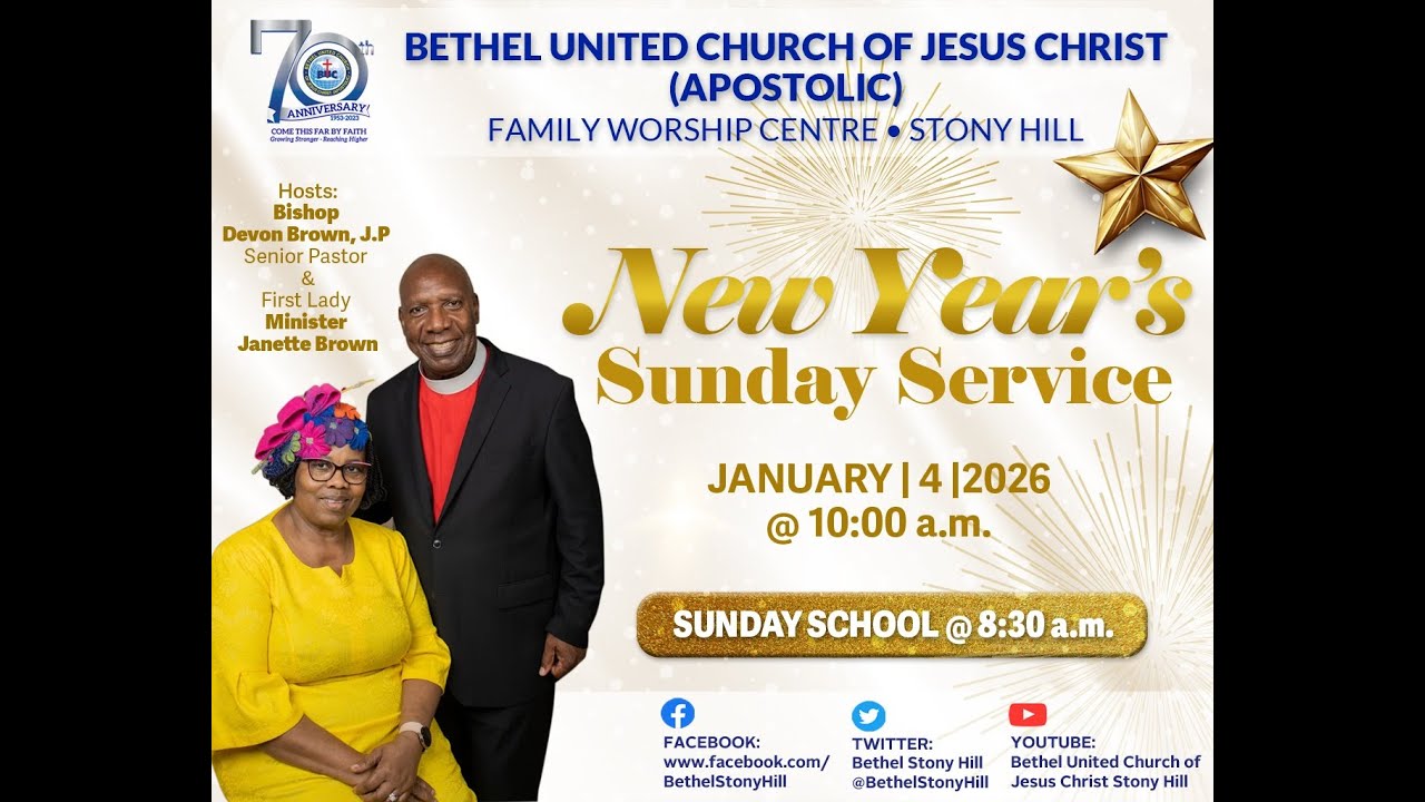 BUC Stony Hill | New Year's / Missions Sunday Service  | Jan 4, 2026 | Bishop Devon C. Brown