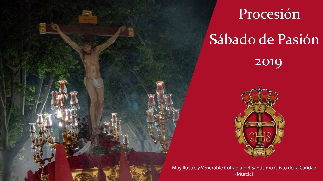 Salida de la procesión del Stmo. Cristo de la Caridad 2019