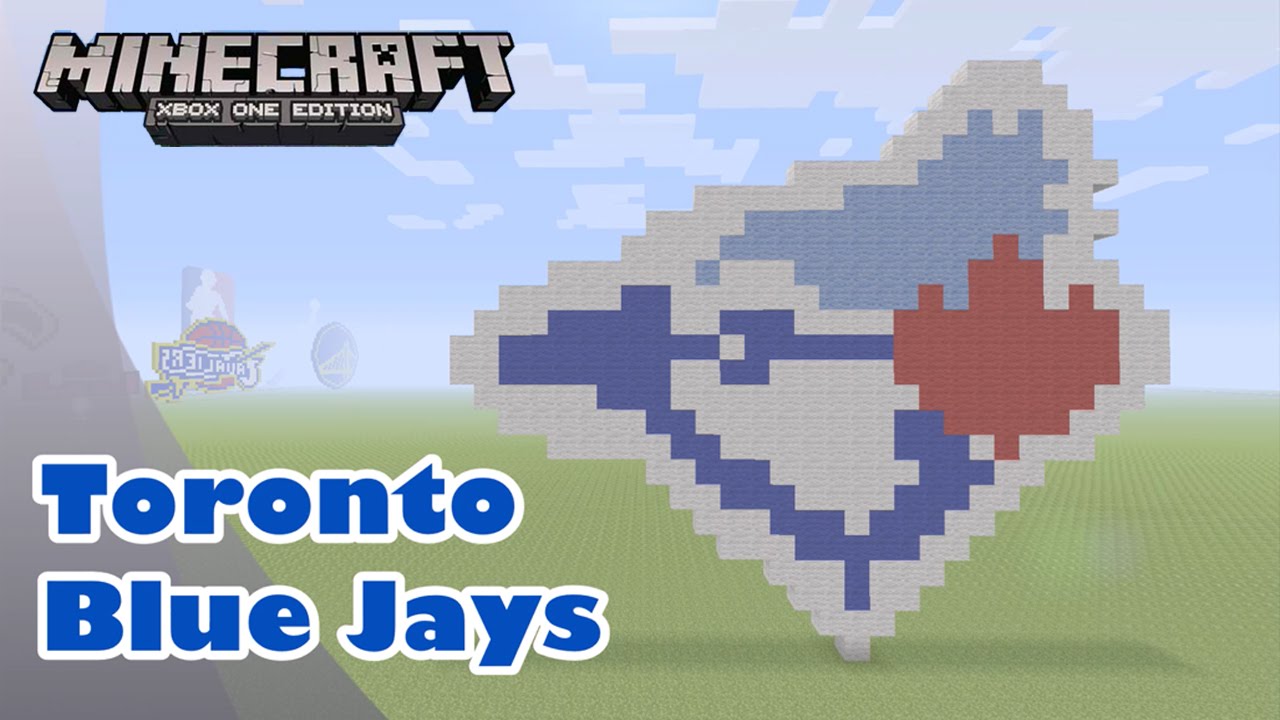 Minecraft: Pixel Art Tutorial and Showcase: Toronto Blue Jays Logo (MLB)