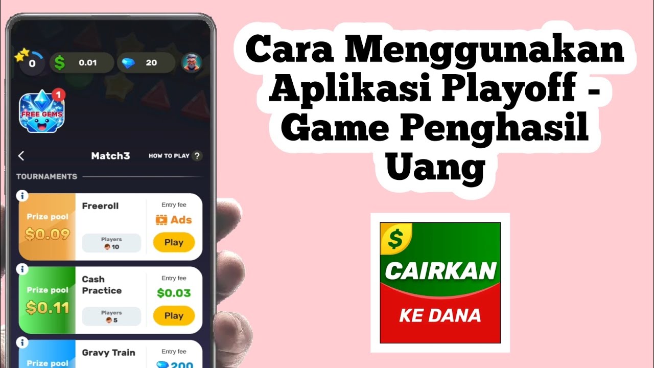 Cara Menggunakan Aplikasi Playoff | Cara Bermain Aplikasi Playoff Game Penghasil Uang