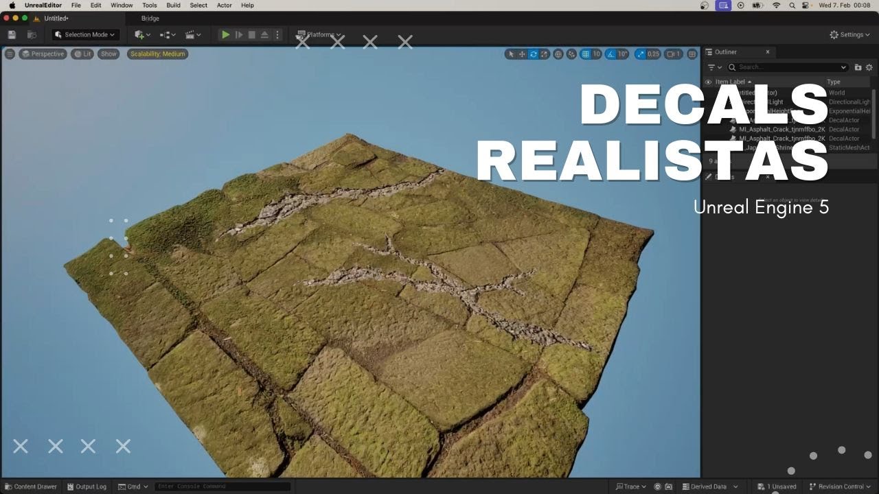 🎨 DECALS REALISTAS EN UE5: TUTORIAL PARA PRINCIPIANTES - Unreal Engine #UE5 #Animaci&oacute;nVisual