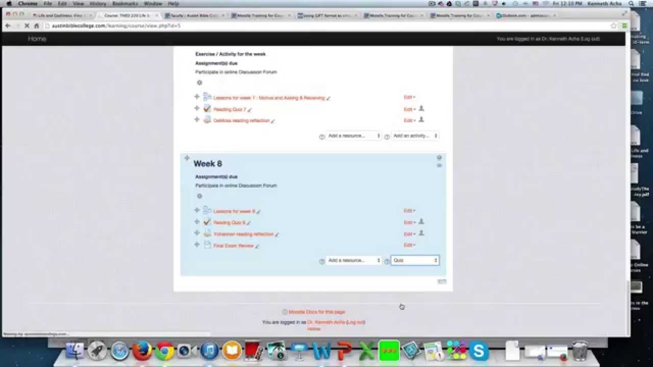 How to create essay quiz in Moodle