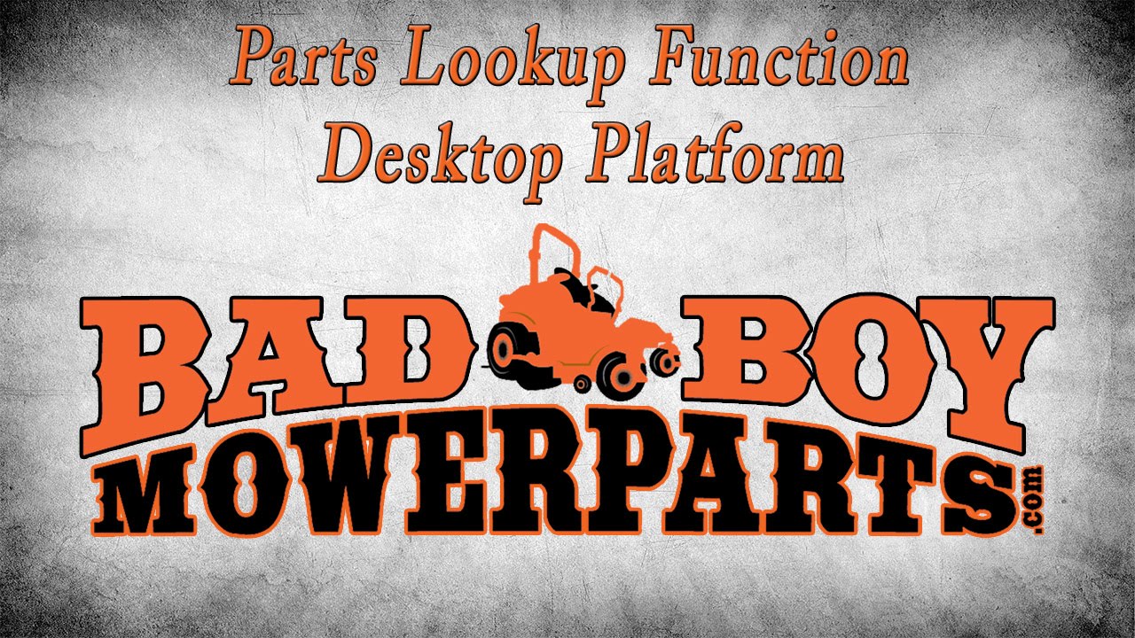Parts Lookup Function (Desktop Platform)