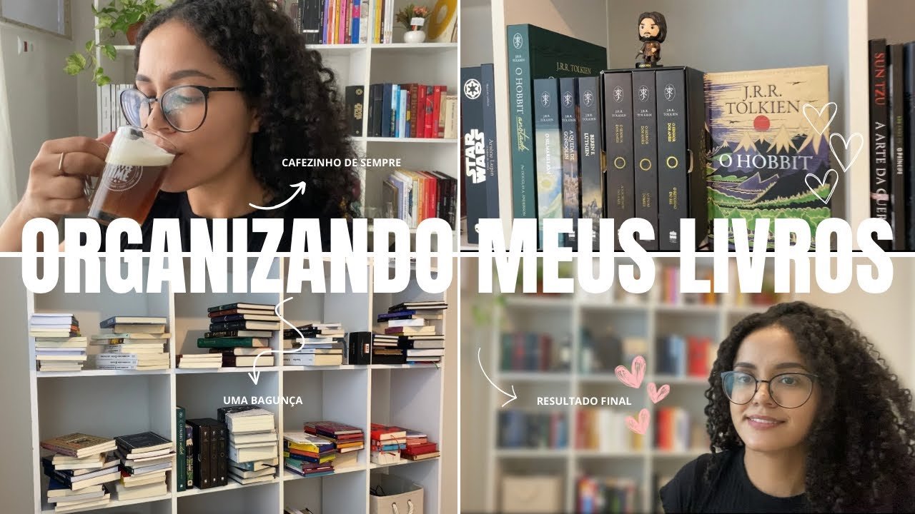 LIMPANDO MINHA ESTANTE + REORGANIZANDO MEUS LIVROS | Mostro como preparo meu café