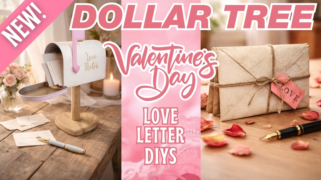 💌 Vintage Love Letters! 7 NEW Romantic Dollar Tree Valentine's Day DIYs