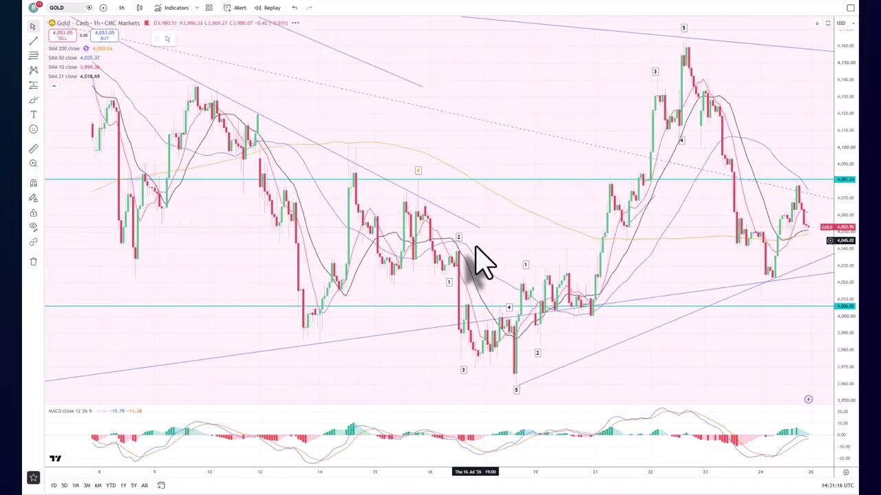 Elliott Wave Analysis of Gold & Silver as of 25th July 2026