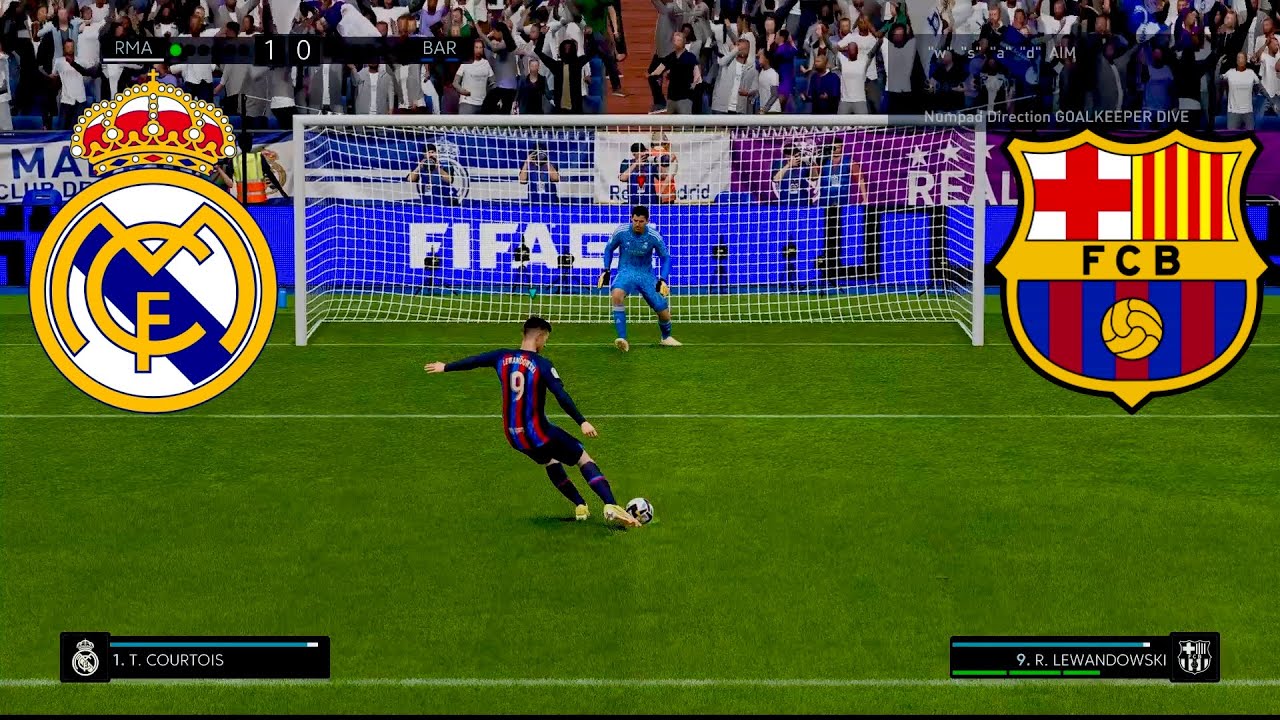 La Liga | REAL MADRID vs BARCELONA | [Penalty shootout] FIFA 23