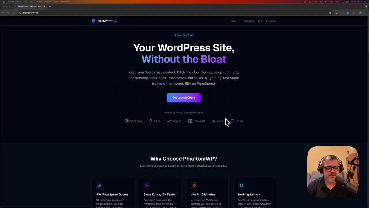 PhantomWP Preview: The Easiest Headless WordPress Workflow (Not Launched Yet)