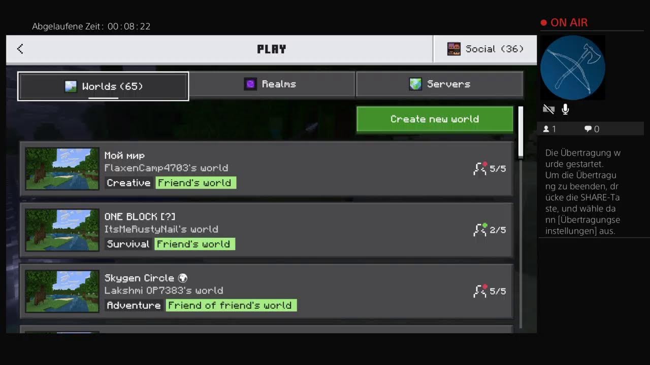 Minecraft @DerKilometerfresser13
