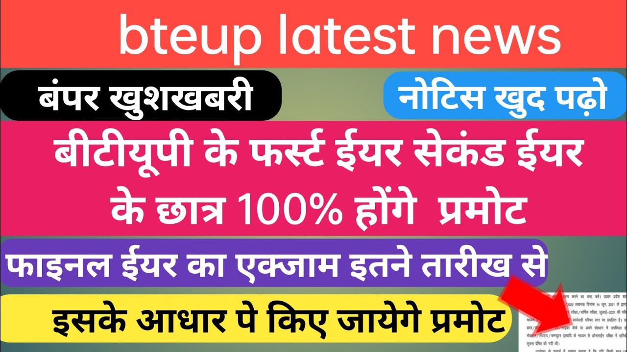 bteup latest news today | bteup latest news | bteup exam date 2021 | bteup online exam news | bteup
