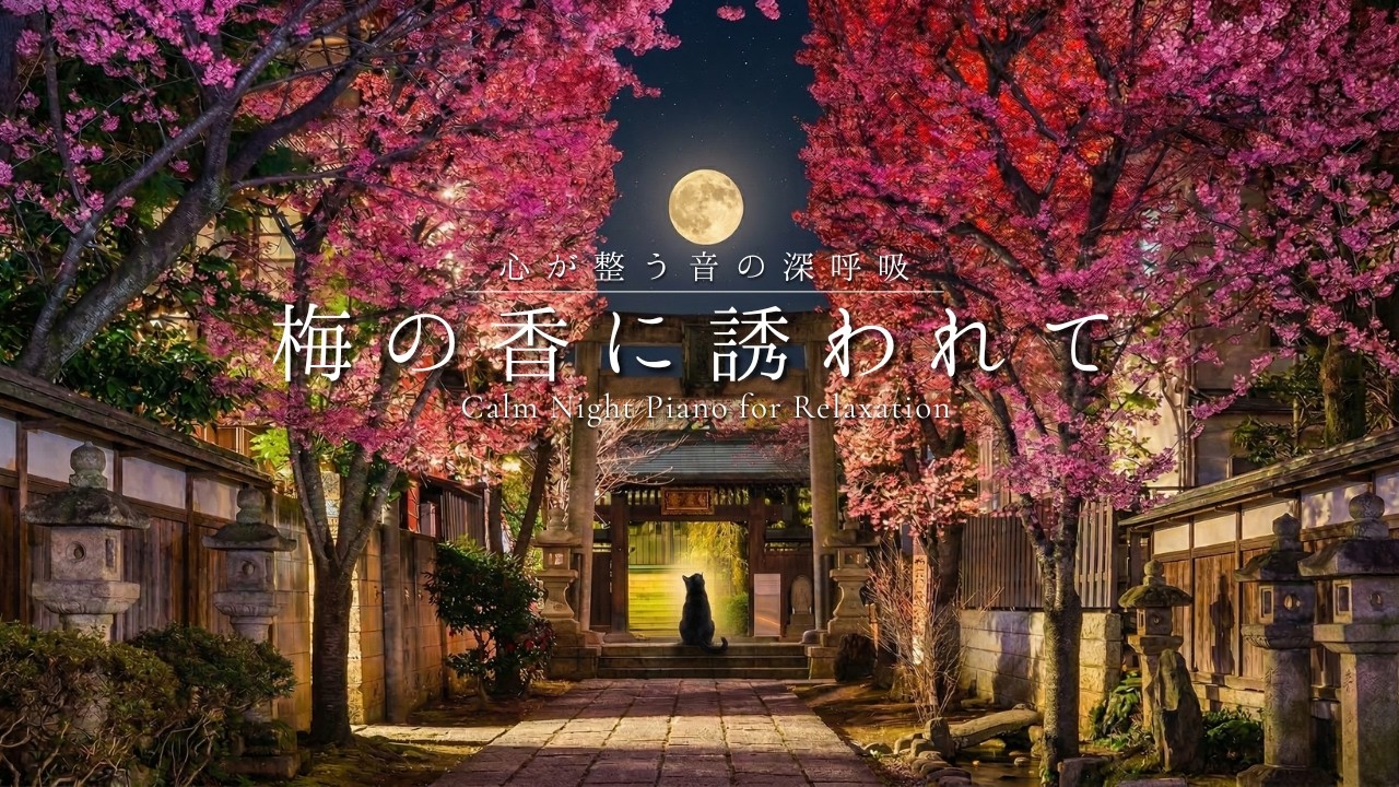 心が整う音の深呼吸【フェルトピアノBGM】梅の香に誘われて｜夜の癒し・リラックス