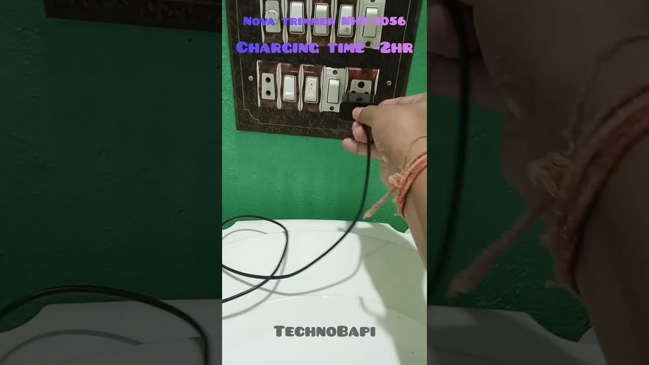 Nova trimmer nht-1056 Charging //techobapi // #tech #technology #nova #novatrimmer #trending #shorts