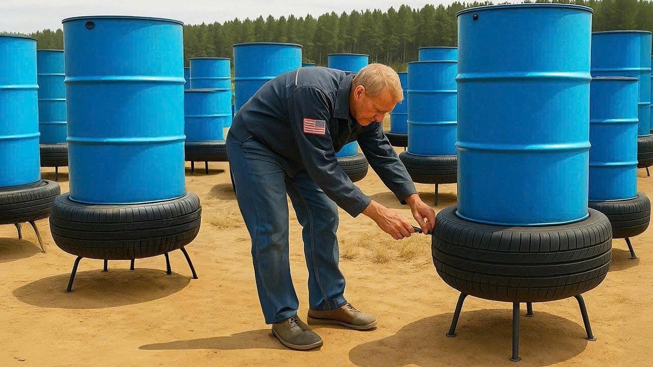 Об этом удивительном изобретении знают очень немногие! Бесплатная идея для переработки шин и цемента