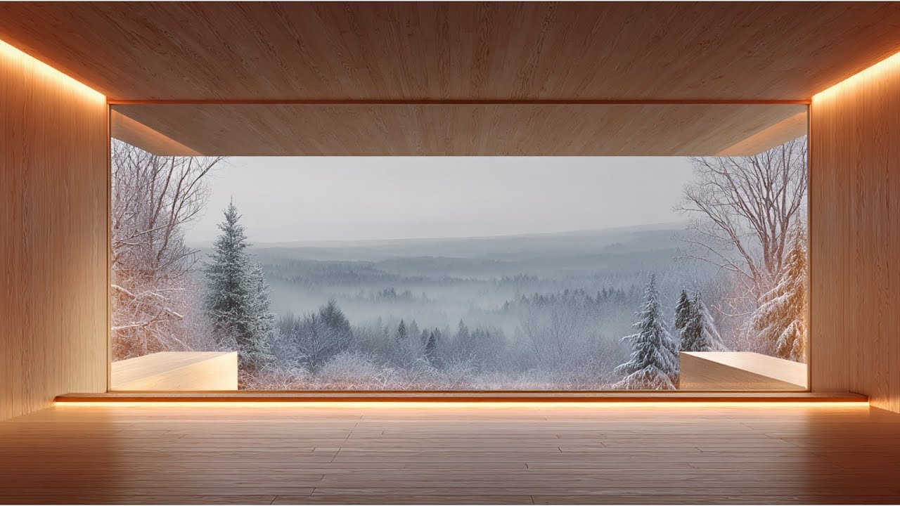 Winter Calm ❄️ Snowy Forest Ambience for Deep Relaxation & Focus | 8 Hours