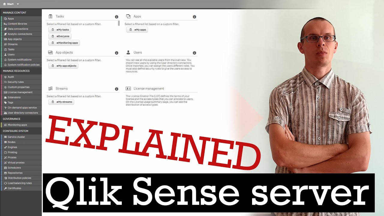 Walk-through Qlik Sense server environment