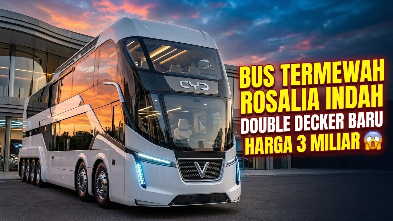 New Rosalia Indah Double Decker Bus 2026 🔥 Interior Mewah & Harga Fantastis