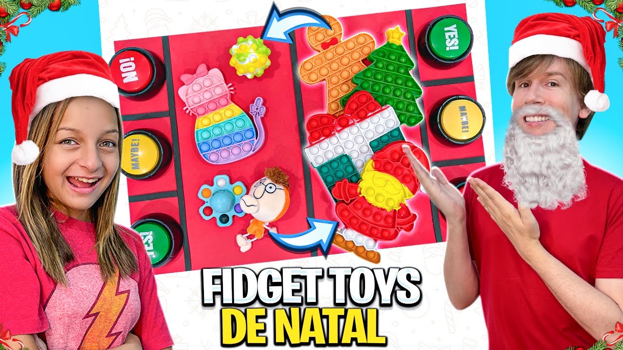 TROCAS DE FIDGET TOYS DE NATAL | TROCANDO FIDGET TOYS DE NATAL | TIO LUCAS E LAILA