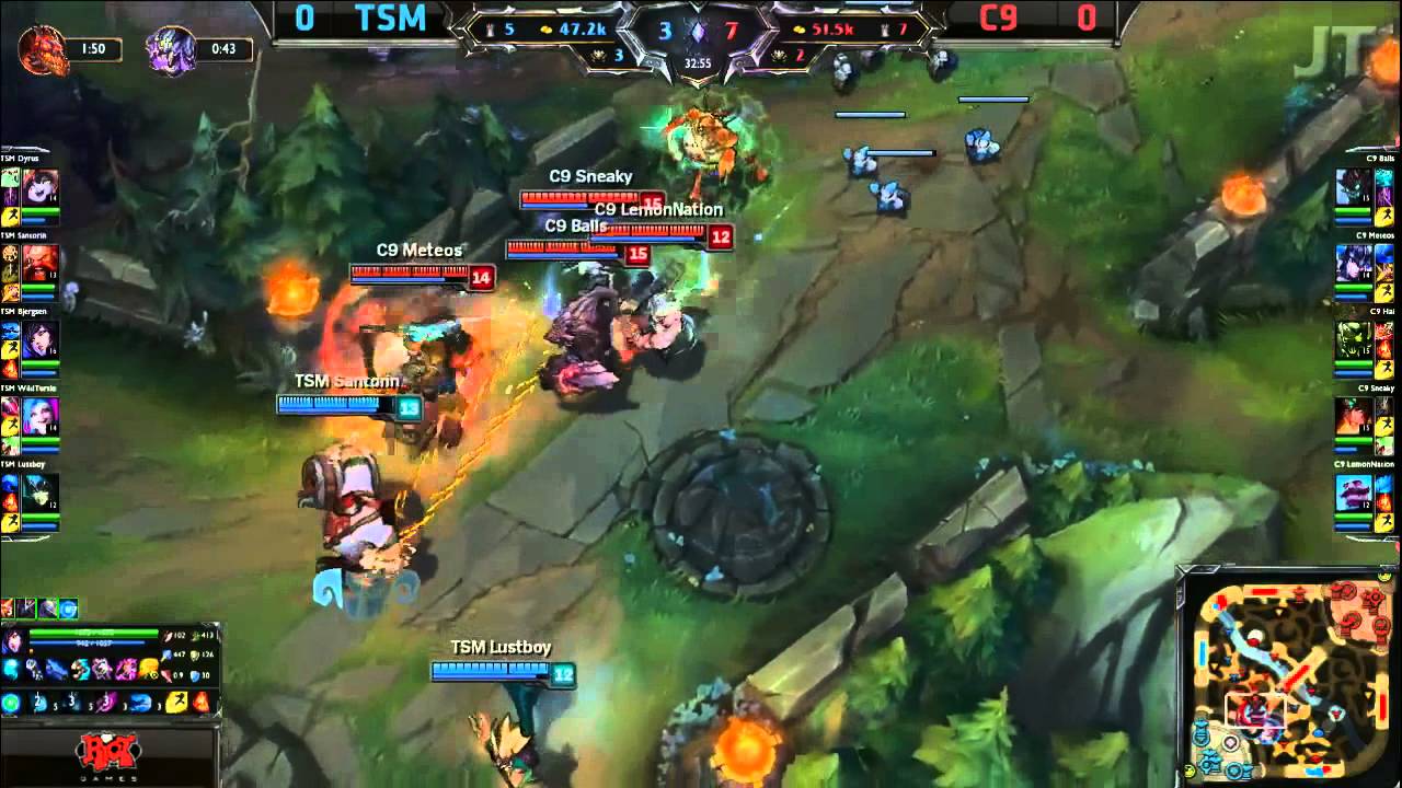 TSM vs C9 - Game 1 Highlights - NA LCS Spring Finals 2015