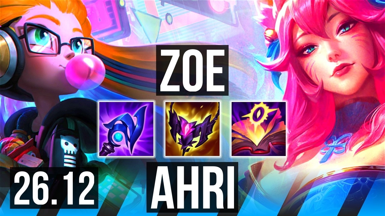 ZOE vs AHRI (MID) | 43K damage | EUW Master | 26.12