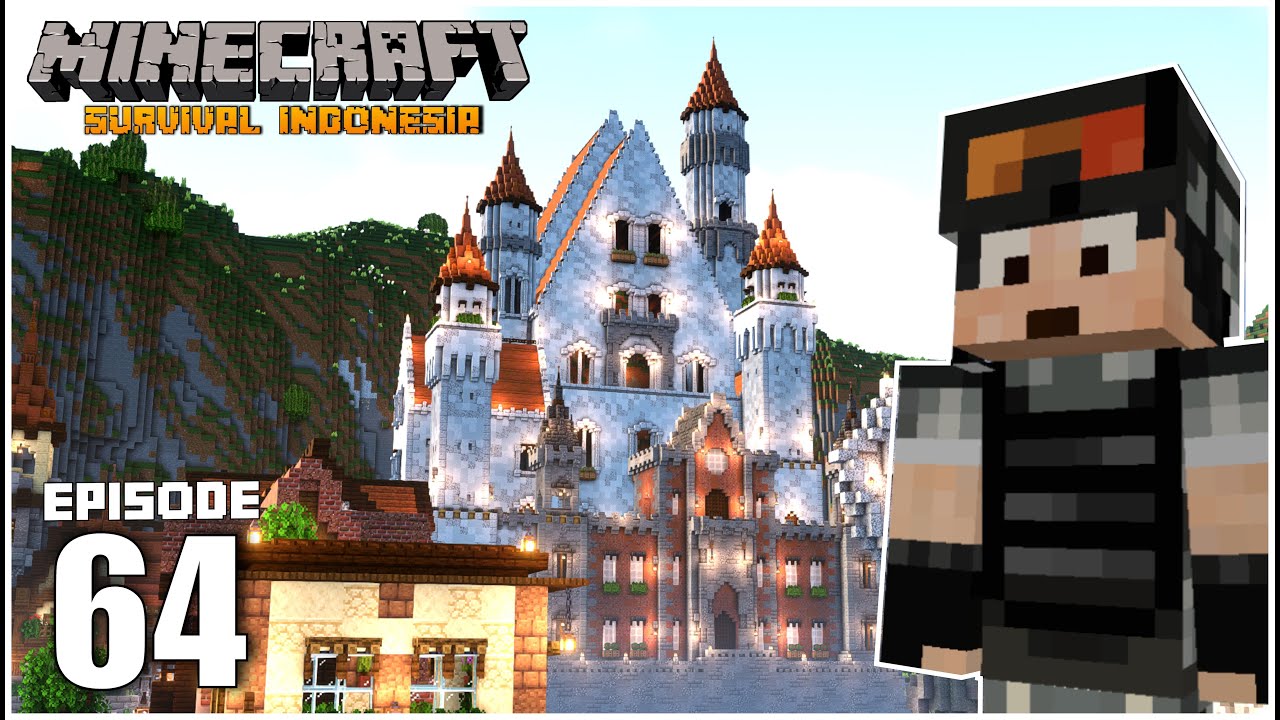 Aku Membangun Istana Di Minecraft Survival - Minecraft Survival Indonesia (Ep.64)