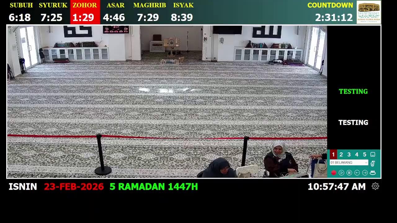 (TEST) Live Solat Zohor