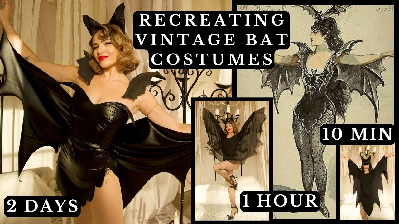 I Made 3 Vintage-Inspired Bat Costumes in 3 Days!