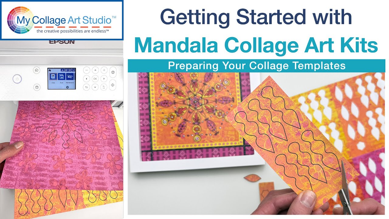 Getting Started with Mandala Collage Art Kits | Preparing Mandala Shapes & Collage Fodder