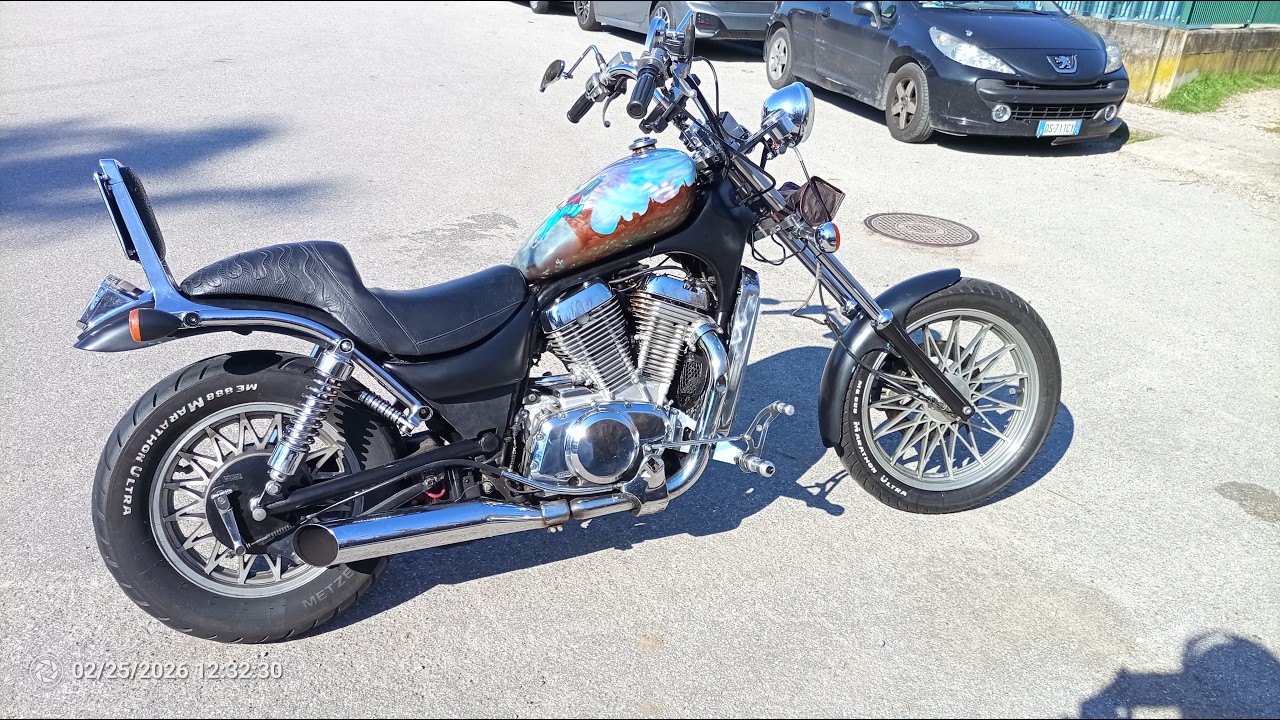 1986 Suzuki Intruder VS700 - first ride, refueling, test slipping clutch