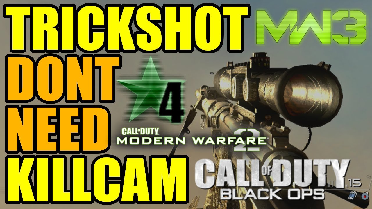 Trickshots don't need killcams # 129 | COD4 W@W MW2 BO1 MW3 | Freestyle Replay