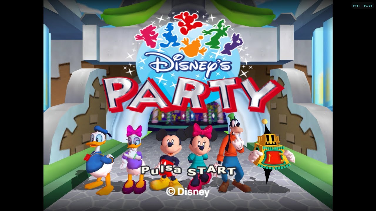 Disney's Party (Español) de Nintendo Gamecube con emulador Dolphin. Gameplay Modo Bingo Mágico