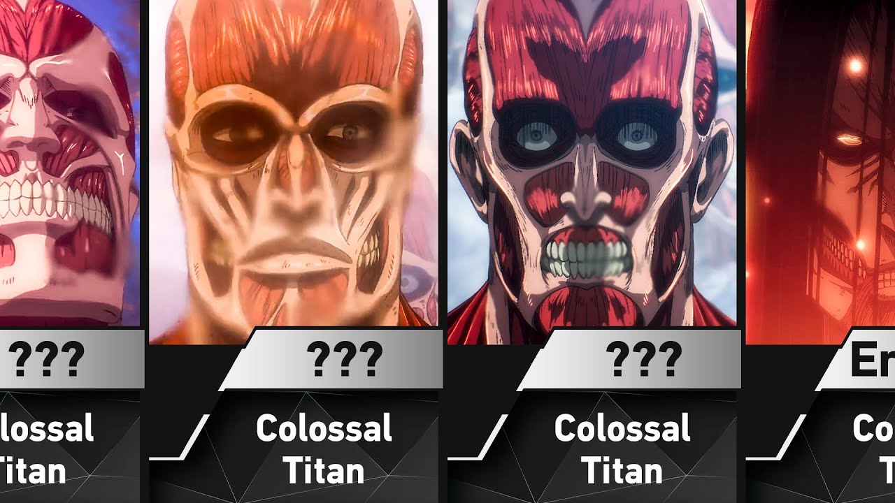 All Colossal Titans in Attack on Titan