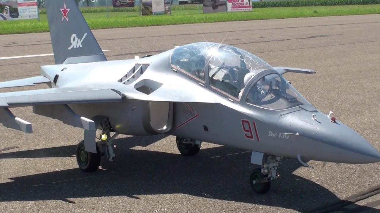 INCREDIBLE RC COCKPIT RUSJET YAK 130 RC TURBINE SCALE MODEL JET JWM VITALY ROBERTUS