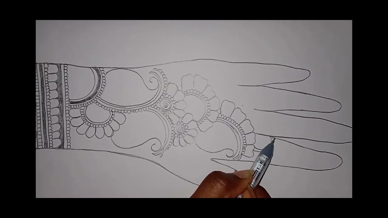 Easy step-by-step mehndi design for beginners #mehndi #youtube #youtubevideo #mehndiforbeginners 