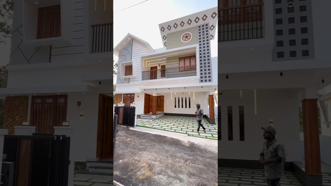 Asking price - 87 Lakhs പുതിയ 4BhK മനോഹരമായ  villas for sale in trivandrum.🏡 #shorts