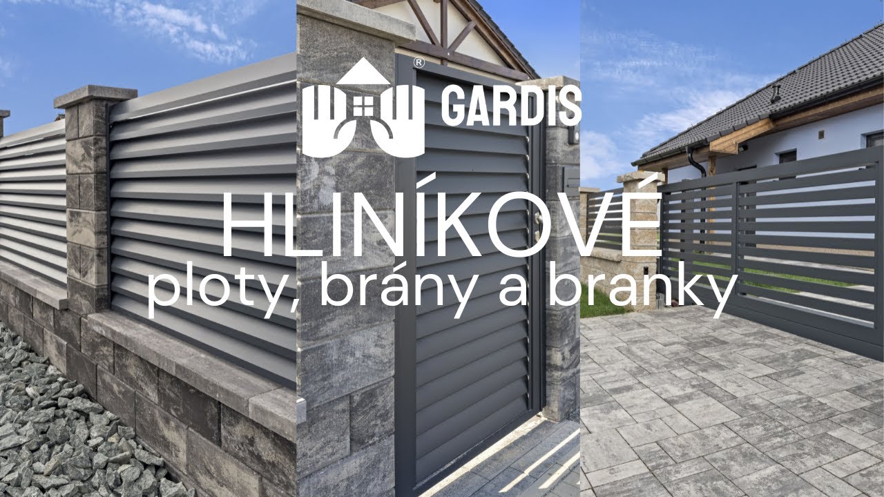 Hlin&iacute;kov&eacute; ploty, vjezdov&eacute; br&aacute;ny a vstupn&iacute; branky GARDIS